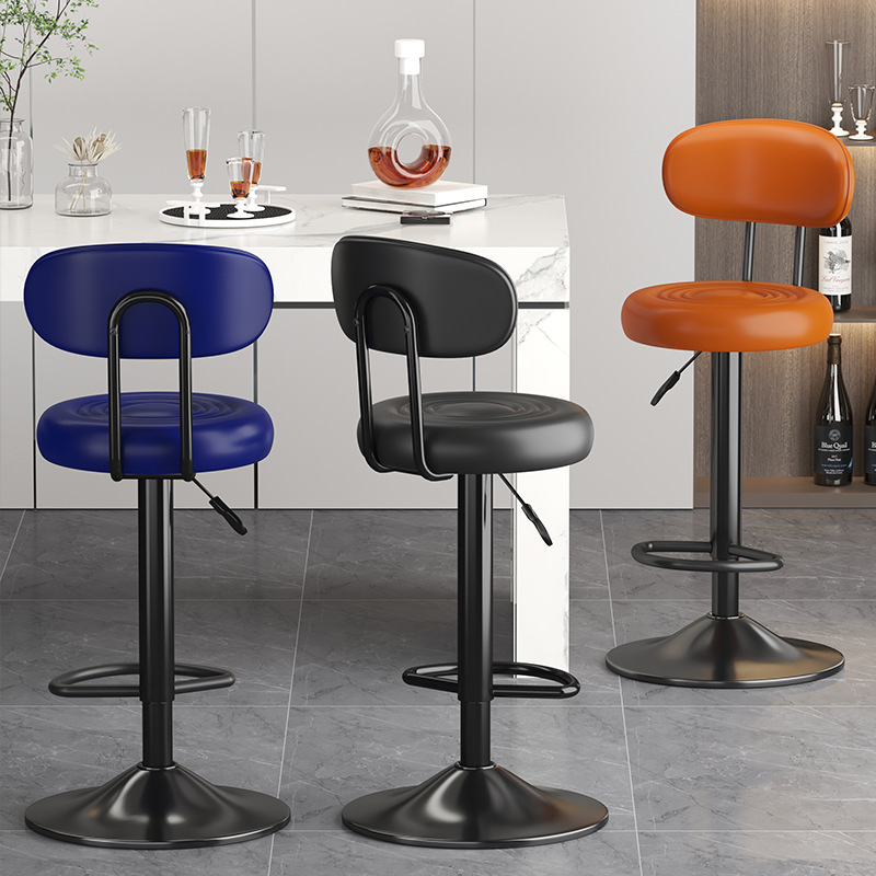 Commercial Kitchen Counter - Bar Chairs Swivel Metal Nordic Counter
