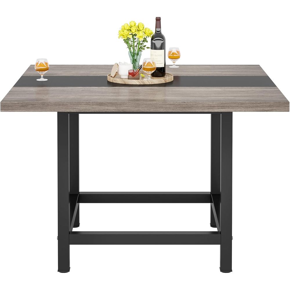 Commercial Kitchen Small Space - 39.4 Square Wooden Dining Table for