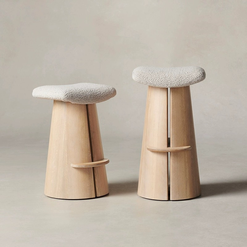 Commercial Kitchen Counter - Nordic Luxury Solid Wood Bar Chair