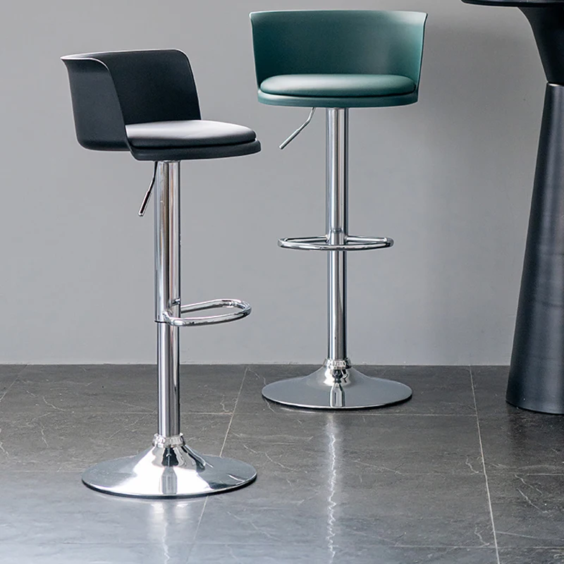 Commercial Kitchen Small Space - Nordic Adjustable Bar Stools with Backrest