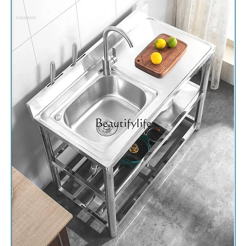 Commercial Kitchen Double Sink - Thickened Modern Kitchen Sinks for Restaurant