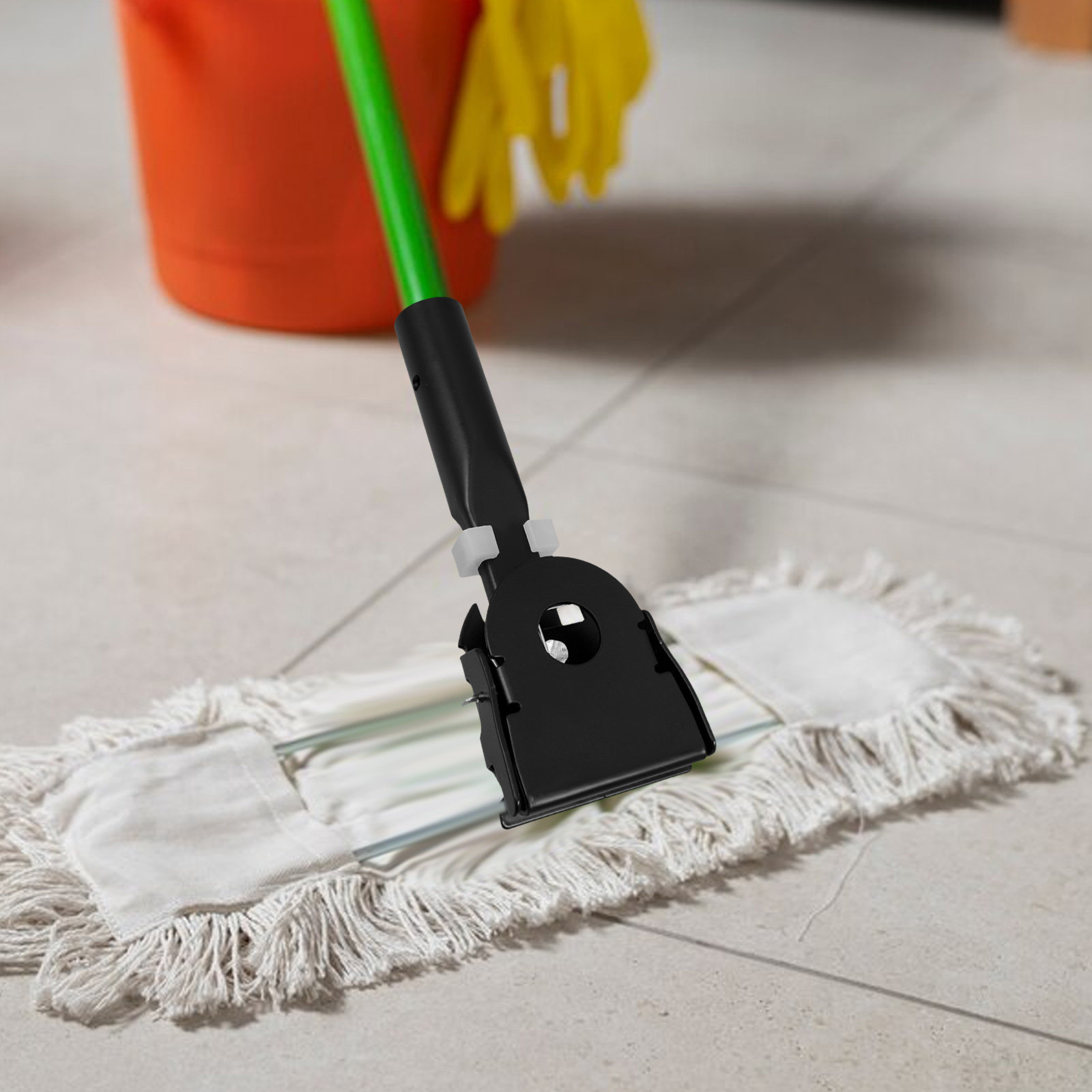 Commercial Kitchen In Home - 2Pcs Dust Mop Pusher Head Clamp