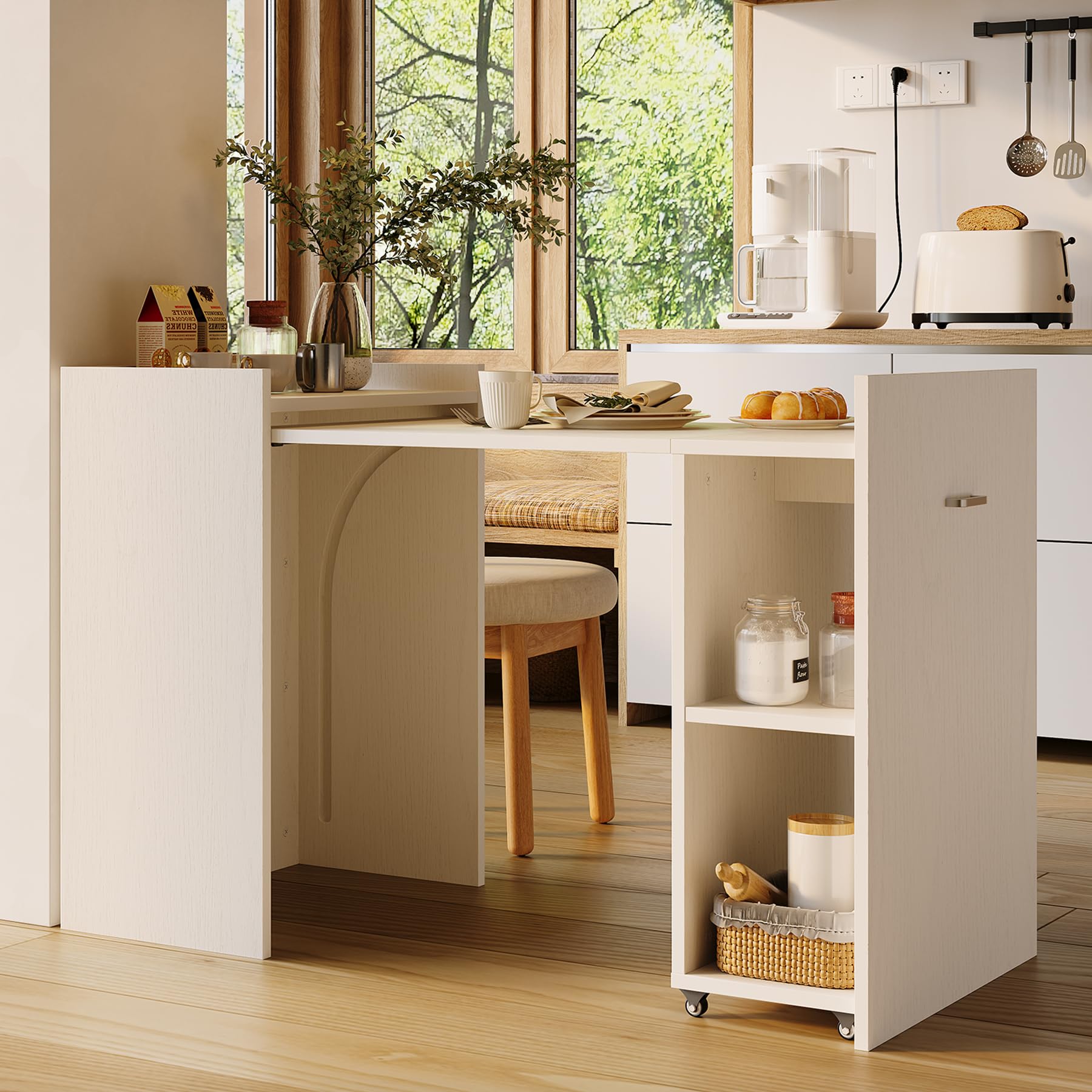 Foldable Computer Desk With St - مراجعة Commercial Kitchen Small Space وسعره