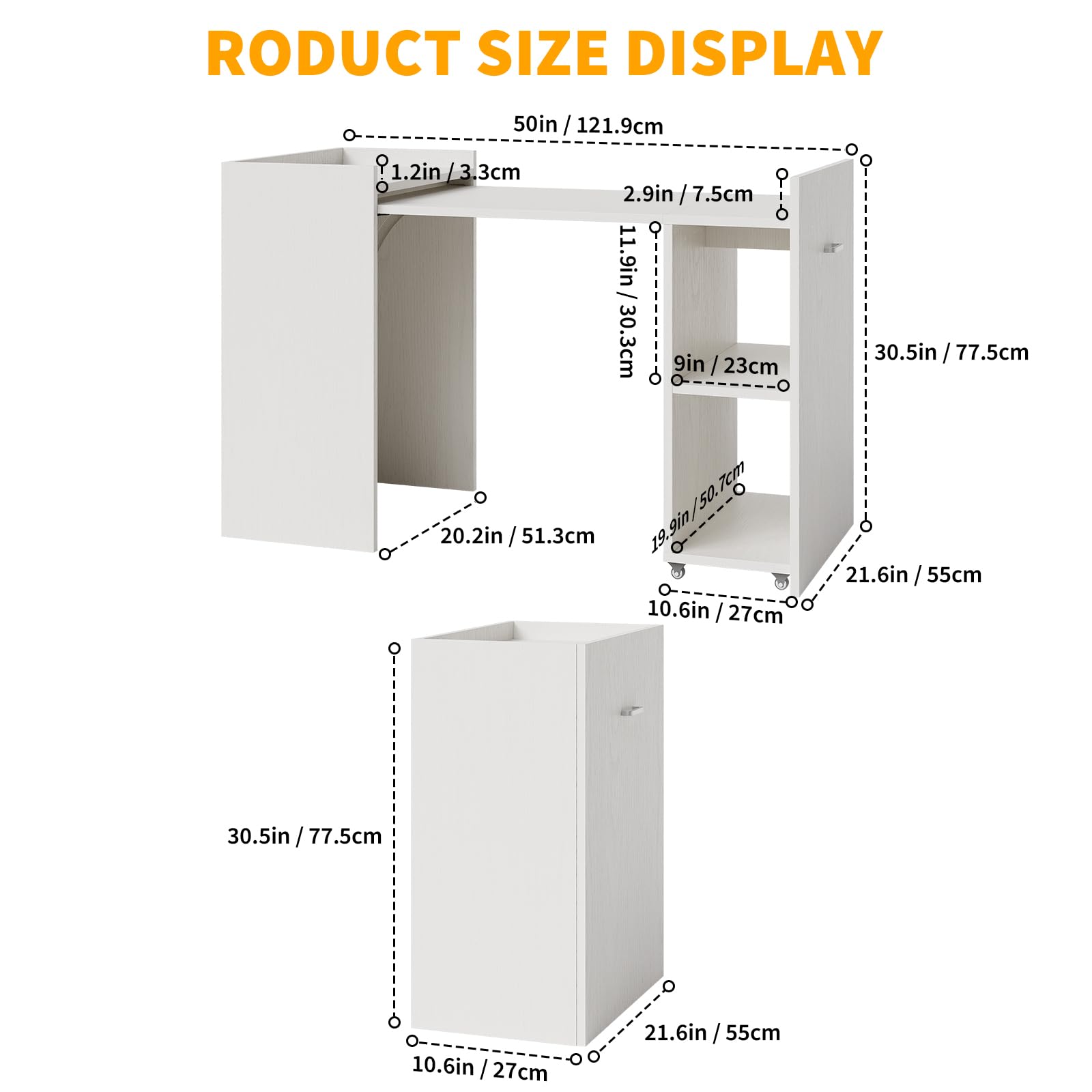 Foldable Computer Desk With St - مراجعة Commercial Kitchen Small Space وسعره