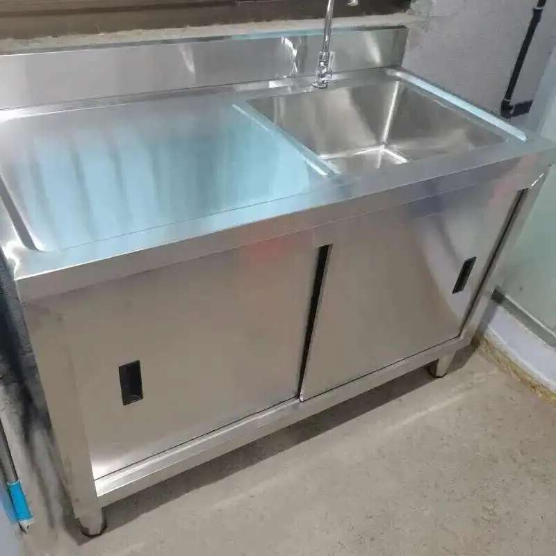 Stainless Steel Kitchen Sinks  - مراجعة Commercial Kitchen Double Sink وسعره