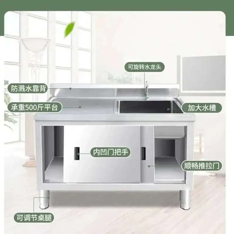 Stainless Steel Kitchen Sinks  - مراجعة Commercial Kitchen Double Sink وسعره