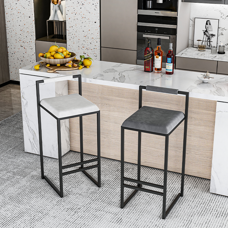 Nordic Velvet Black Bar Chairs - مراجعة Commercial Kitchen Counter وسعره