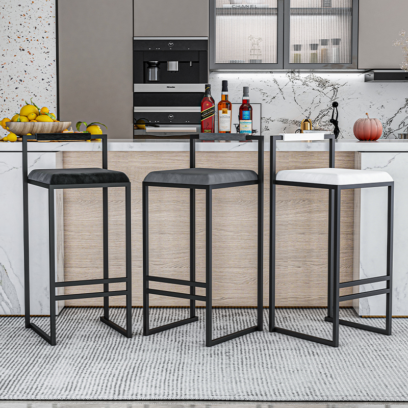 Nordic Velvet Black Bar Chairs - مراجعة Commercial Kitchen Counter وسعره