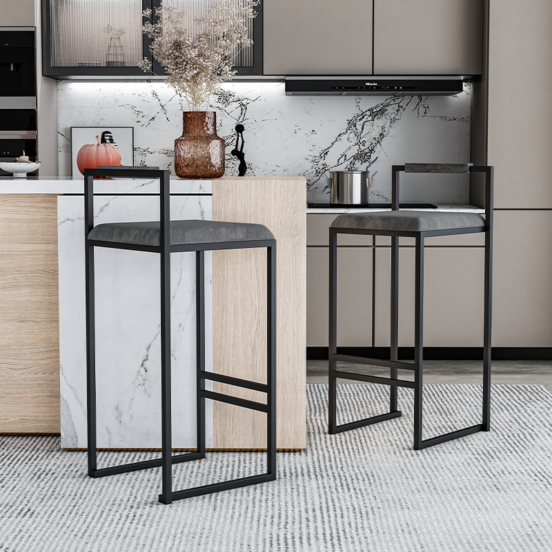 Nordic Velvet Black Bar Chairs - مراجعة Commercial Kitchen Counter وسعره