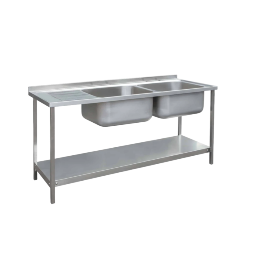 Commercial Restaurant Kitchen  - مراجعة Commercial Kitchen Double Sink وسعره