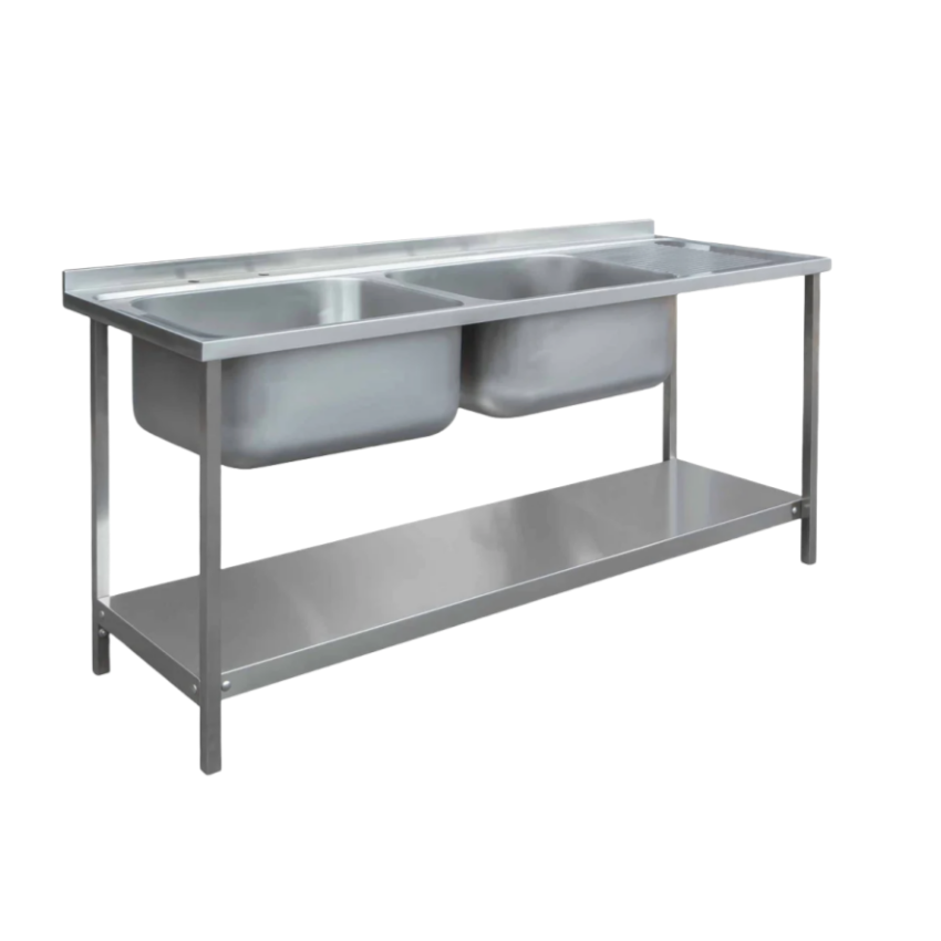 Commercial Restaurant Kitchen  - مراجعة Commercial Kitchen Double Sink وسعره
