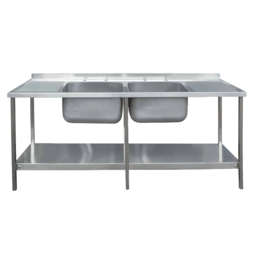 Commercial Restaurant Kitchen  - مراجعة Commercial Kitchen Double Sink وسعره