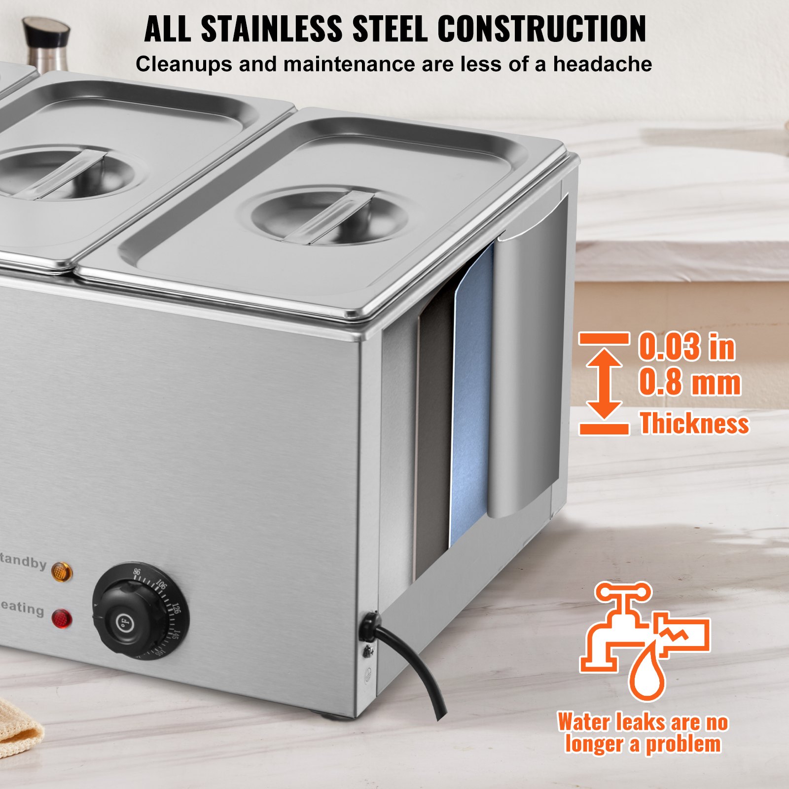 Commercial Electric Food Warme - مراجعة Bain Marie Food Warmer وسعره