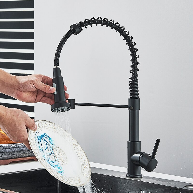 Matte Black Pull Down Kitchen  - مراجعة Commercial Kitchen Mixer Tap وسعره