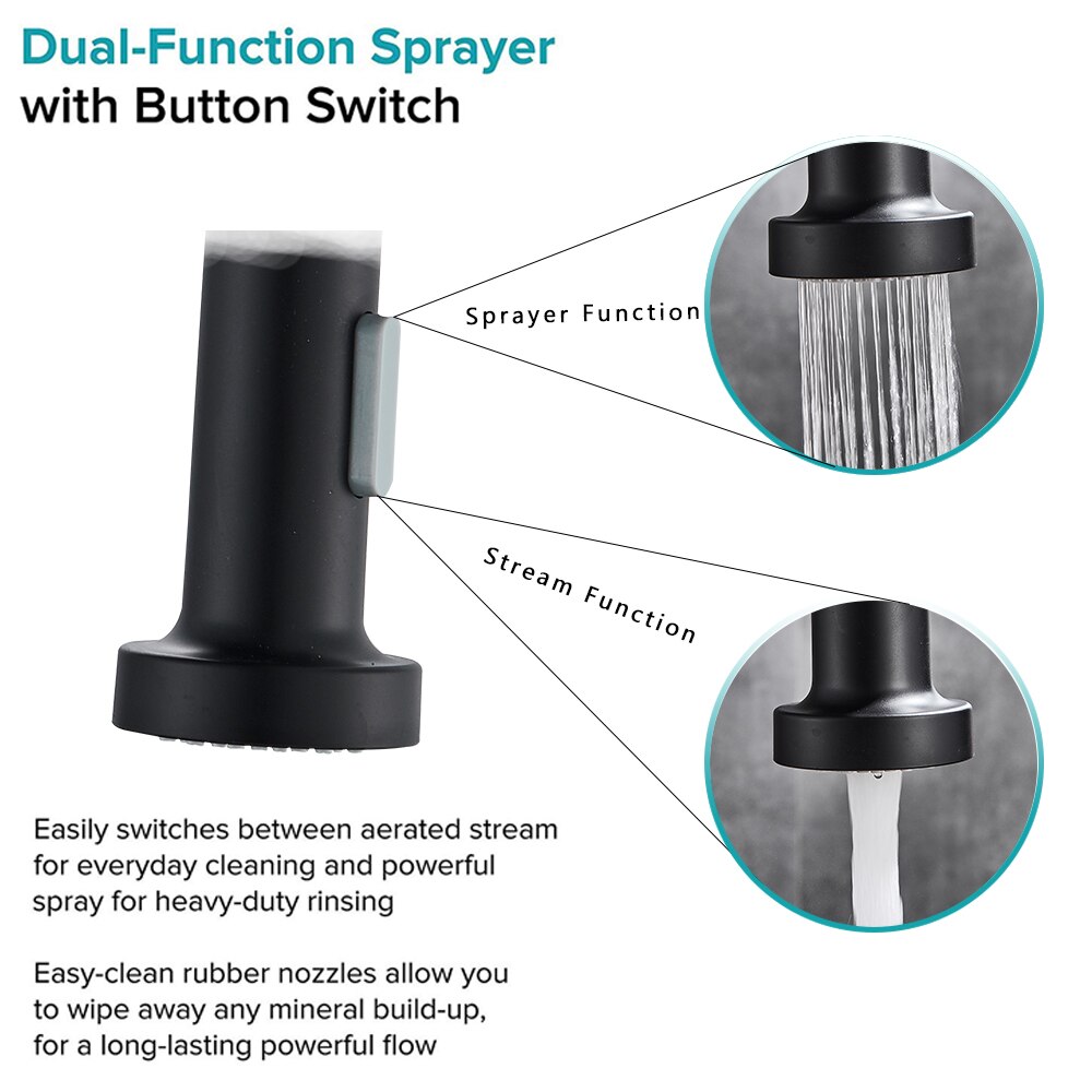 Matte Black Pull Down Kitchen  - مراجعة Commercial Kitchen Mixer Tap وسعره