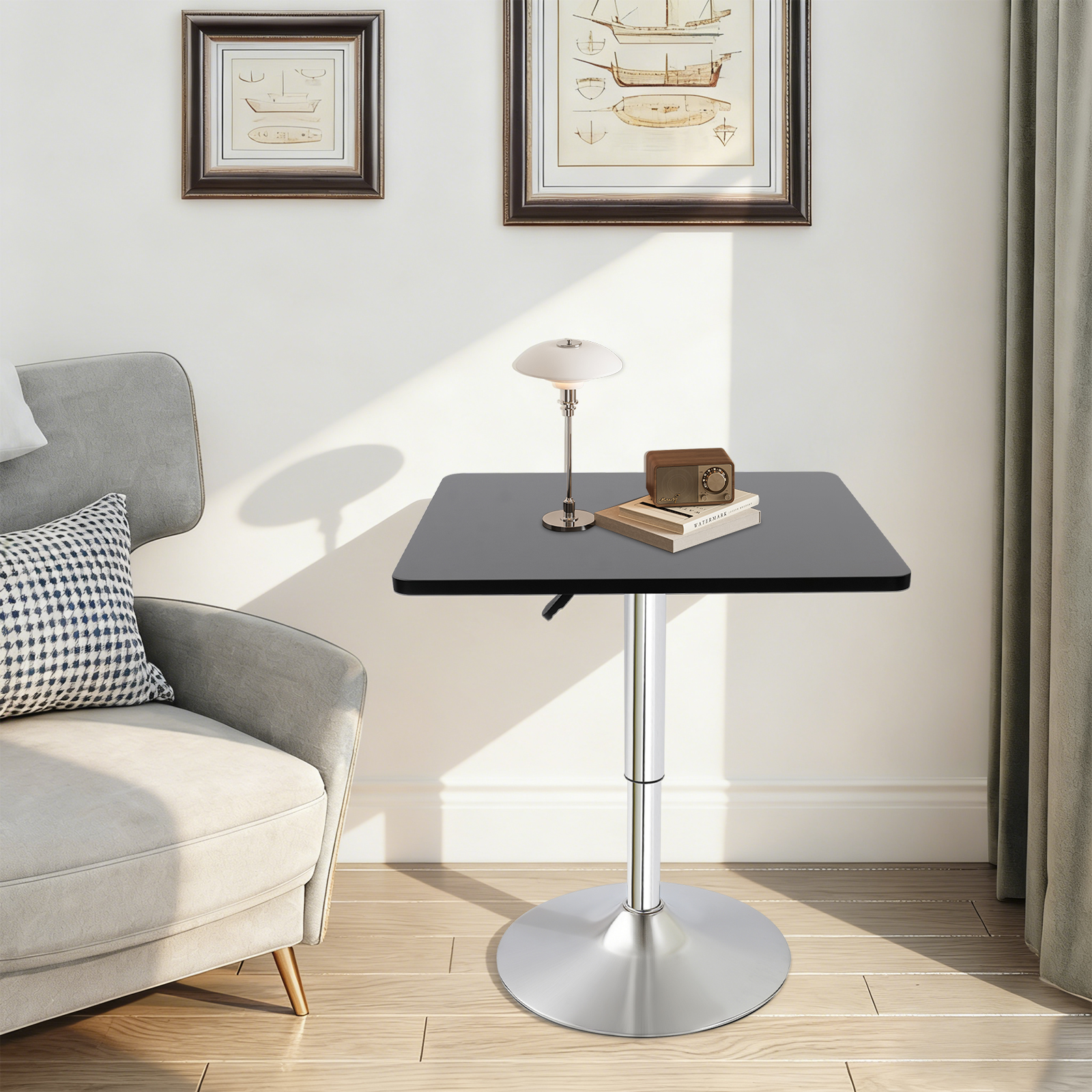 Adjustable Height Bar Table, M - مراجعة Commercial Kitchen Counter وسعره
