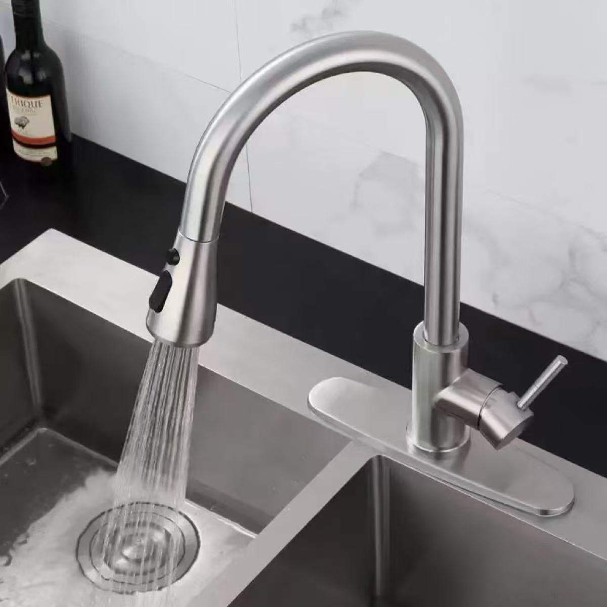 Kitchen Faucet Single Hole Pul - مراجعة Commercial Kitchen Mixer Tap وسعره