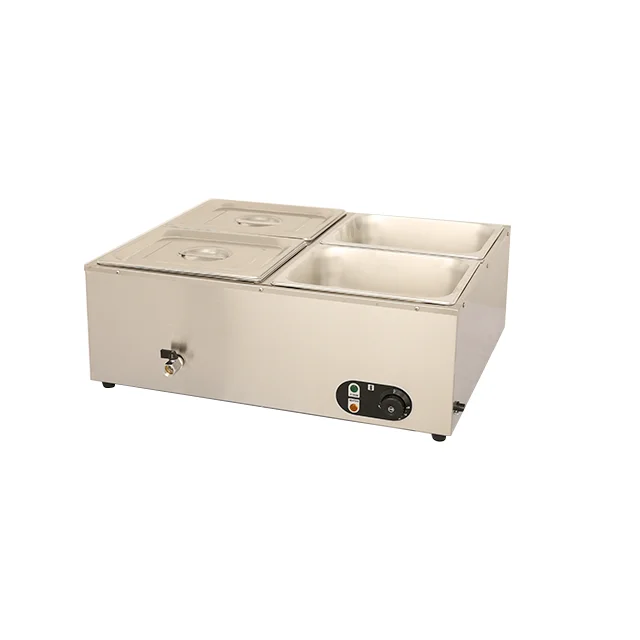 #4-pots Bain Marie commercial  - مراجعة Bain Marie Food Warmer وسعره
