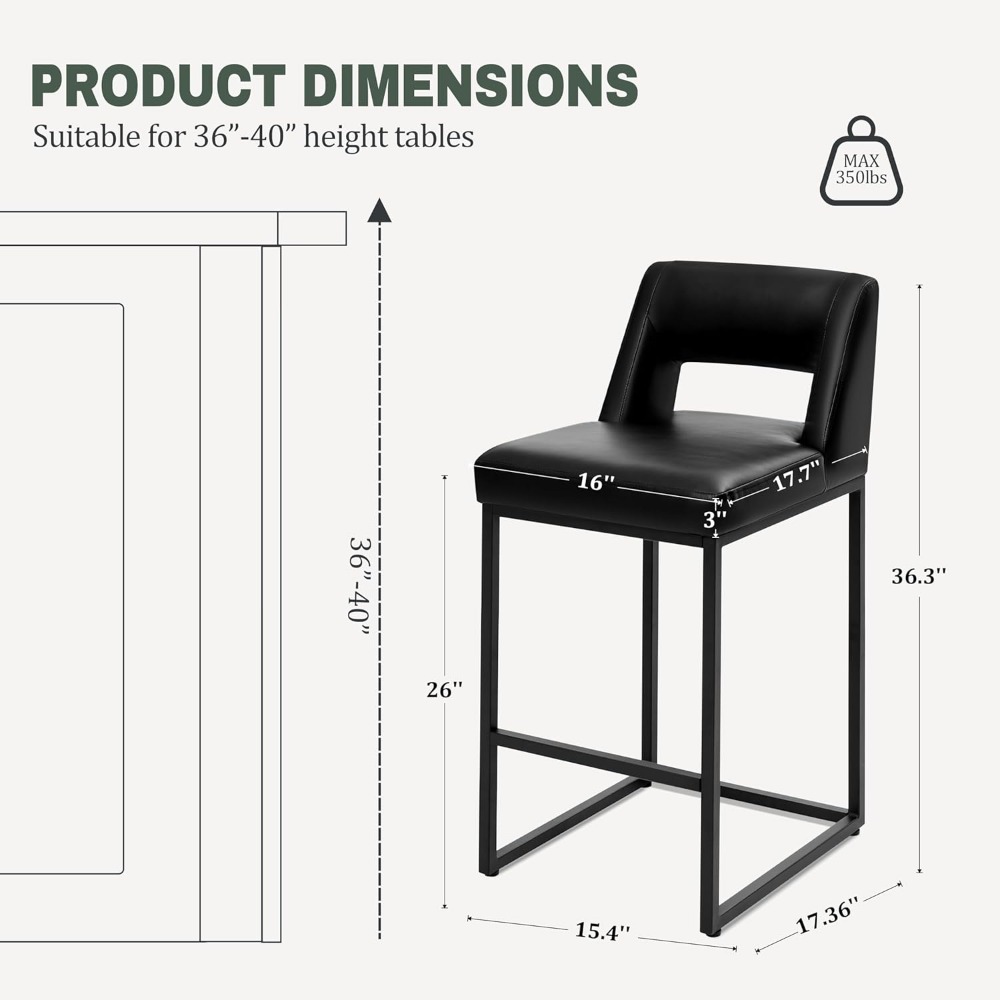 new Black Counter Height Bar S - مراجعة Commercial Kitchen Counter وسعره