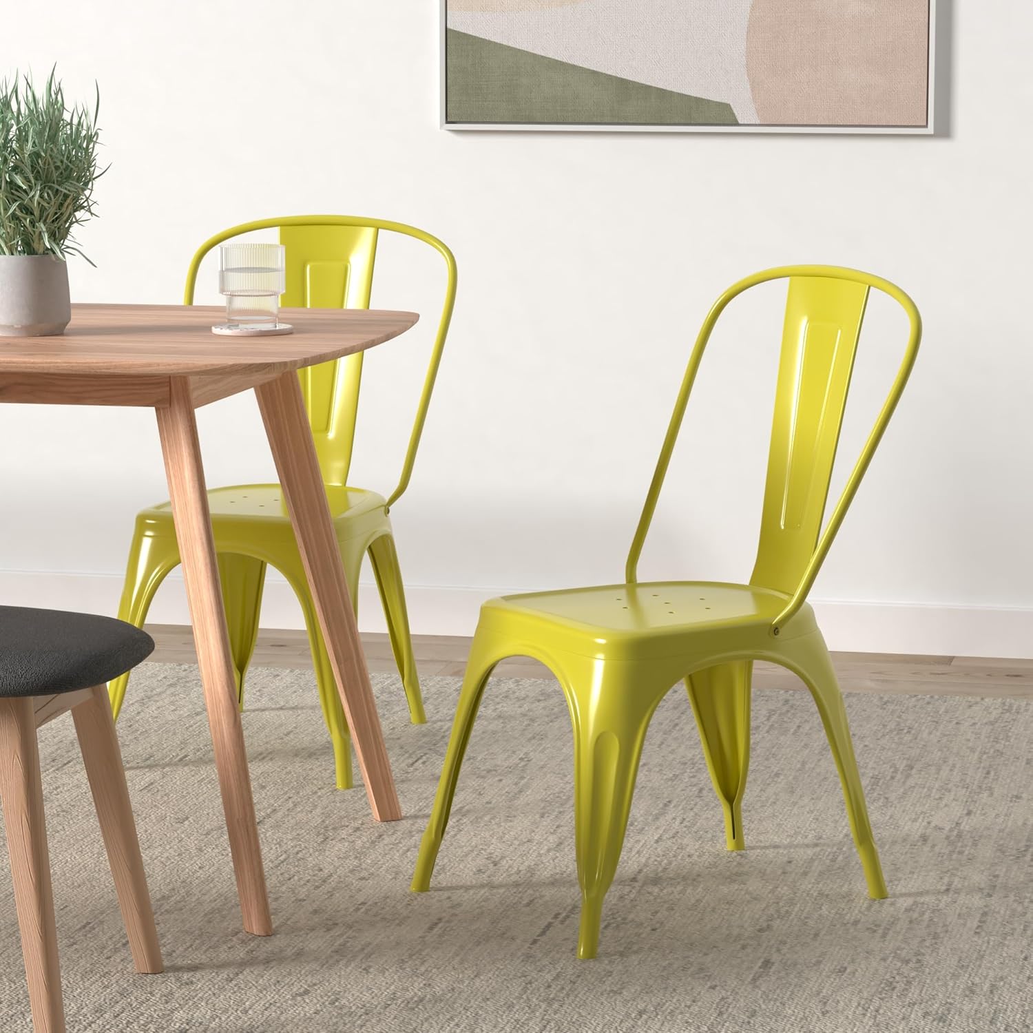 Metal Dining Chair Farmhouse T - مراجعة Commercial Kitchen Bench وسعره