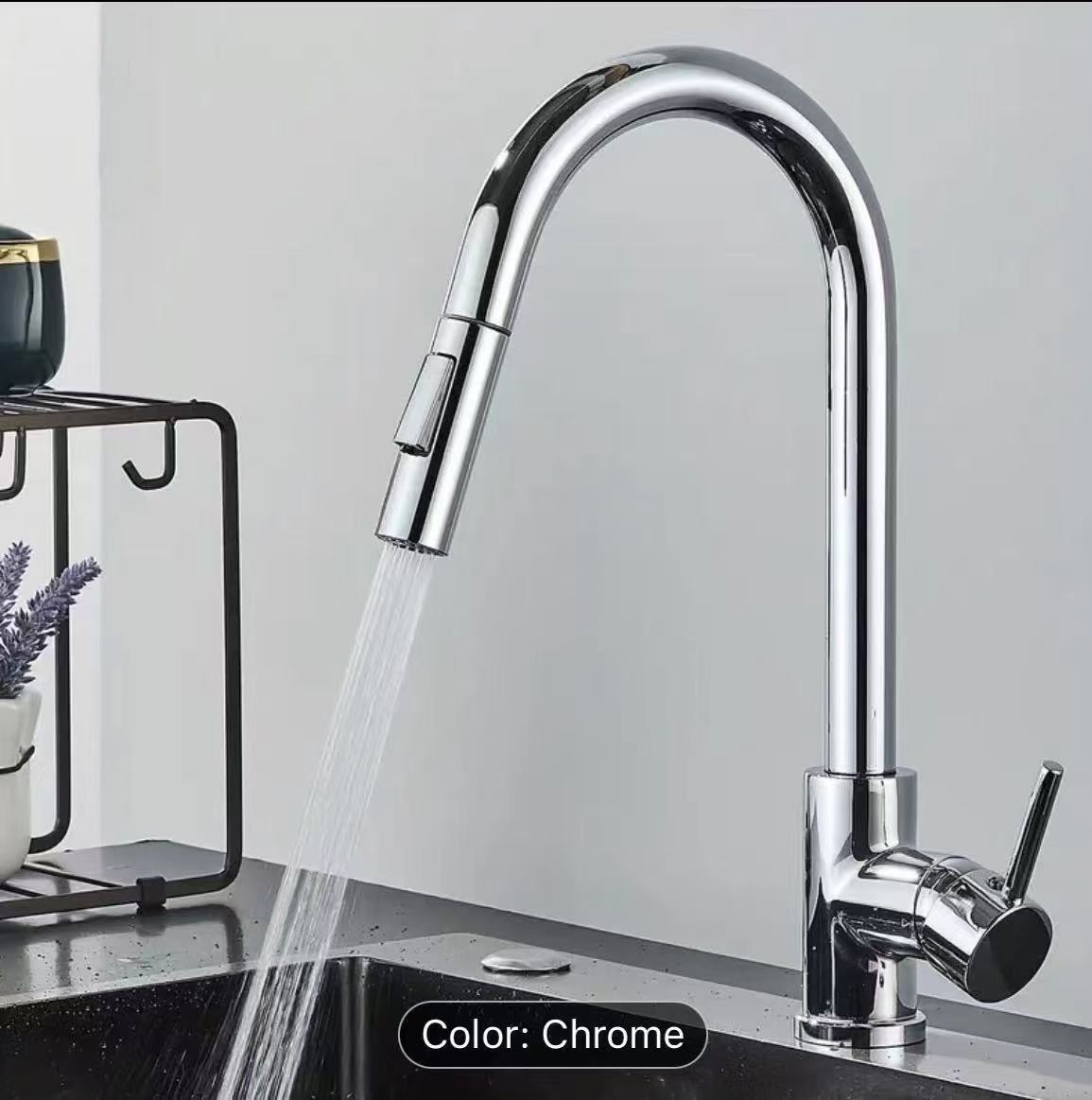 Black silver kitchen faucet, d - مراجعة Commercial Kitchen Mixer Tap وسعره