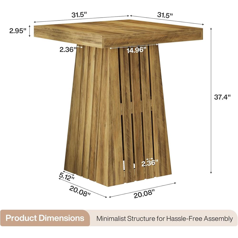 37.4 High Square Bar Table for - مراجعة Commercial Kitchen Small Space وسعره
