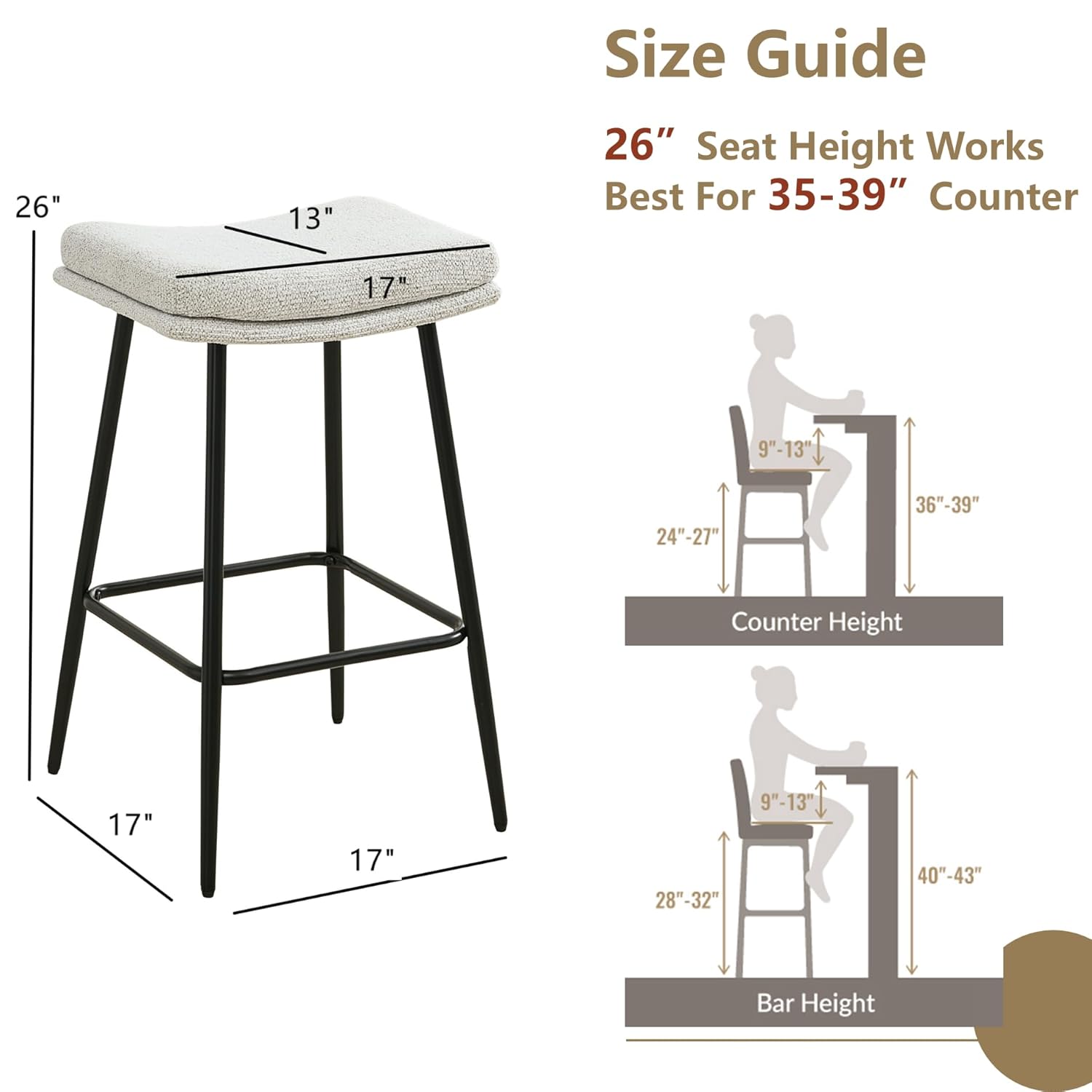26 inch Counter Height Bar Sto - مراجعة Commercial Kitchen Counter وسعره