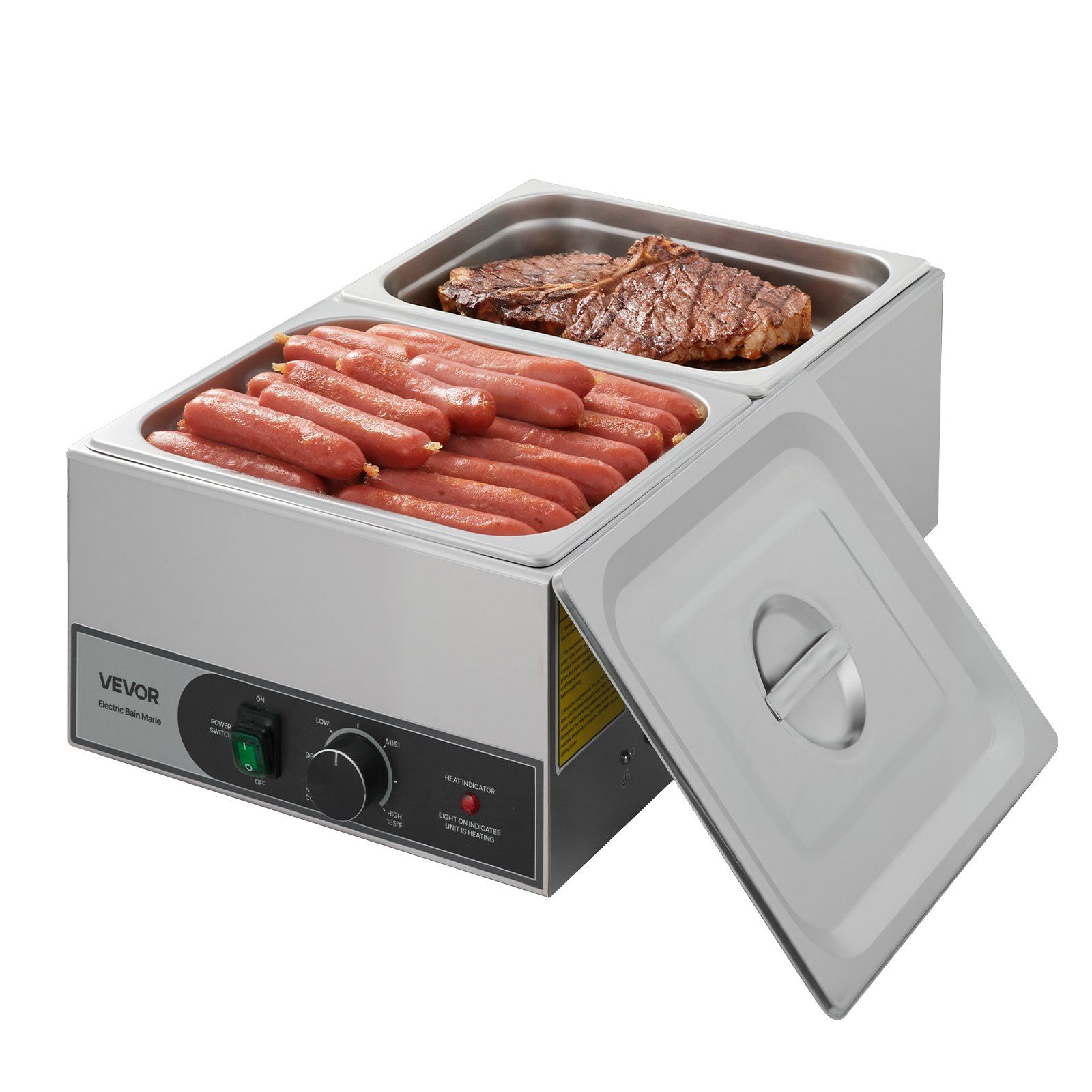 Commercial Food Warmer, 1200W  - مراجعة Bain Marie Food Warmer وسعره
