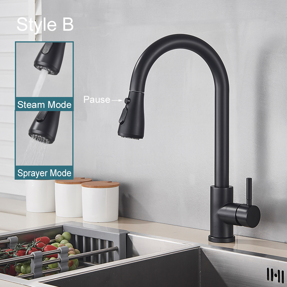 Black Kitchen Faucet Flexible  - مراجعة Commercial Kitchen Mixer Tap وسعره