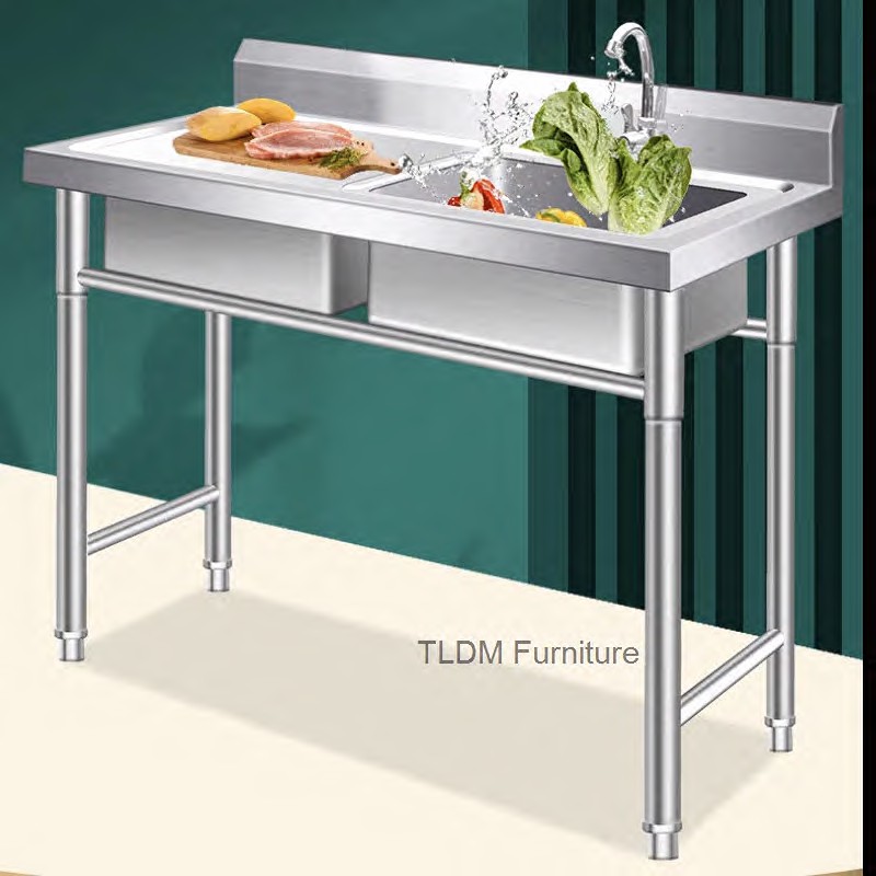 Outdoor Kitchen Sinks Commerci - مراجعة Commercial Kitchen Double Sink وسعره