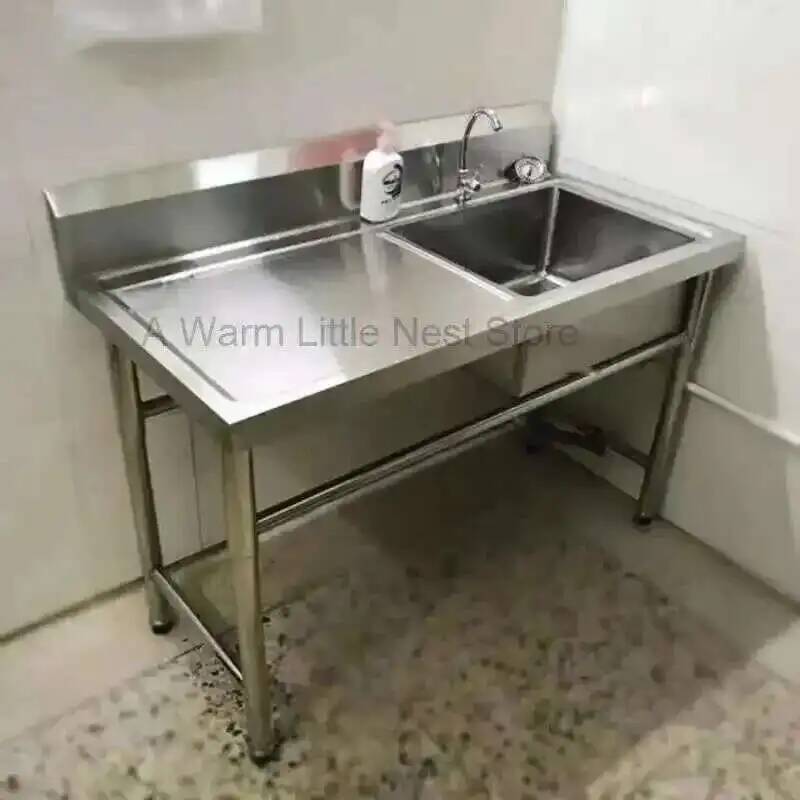 Outdoor Kitchen Sinks Commerci - مراجعة Commercial Kitchen Double Sink وسعره