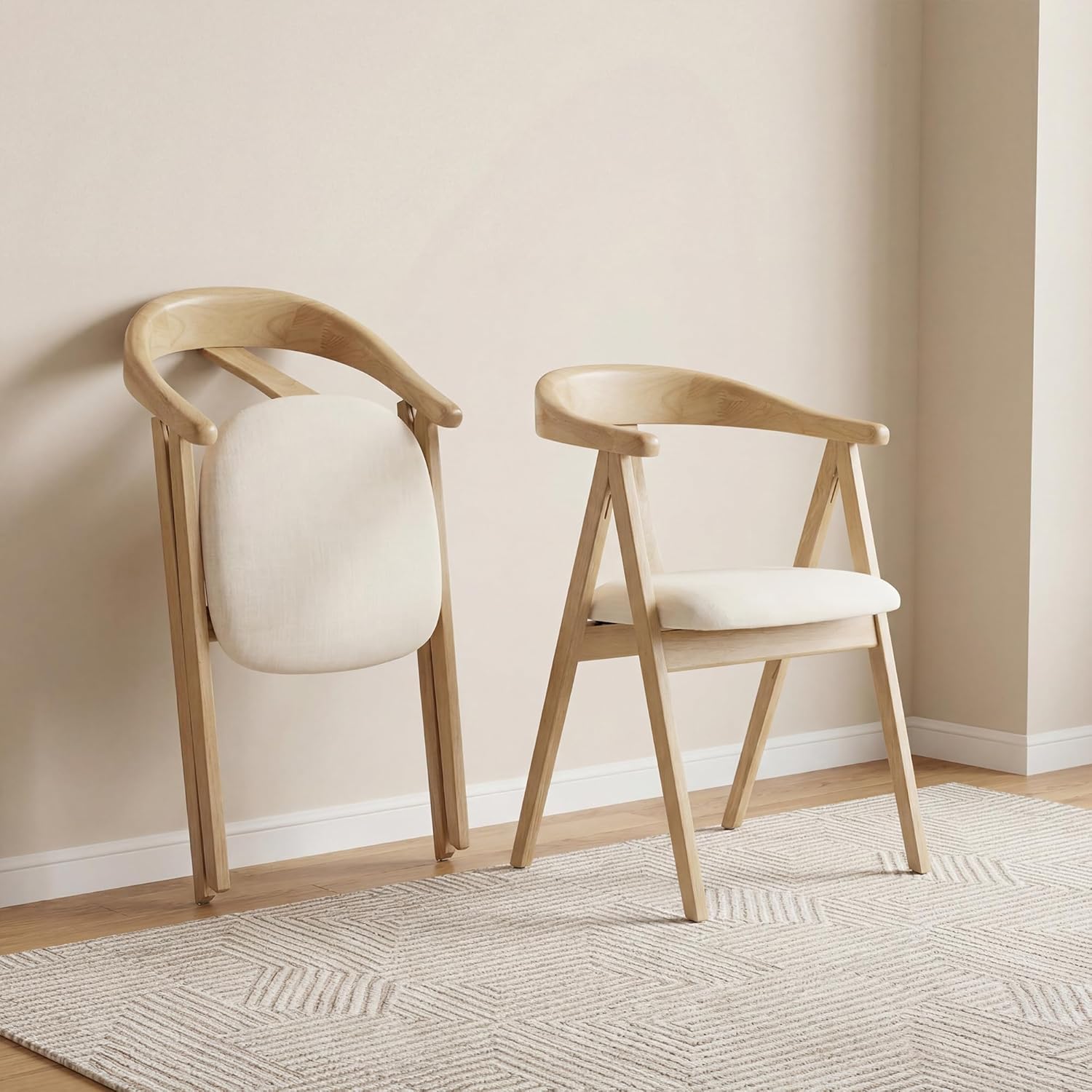 Wooden Folding Chair Cushioned - مراجعة Commercial Kitchen Small Space وسعره