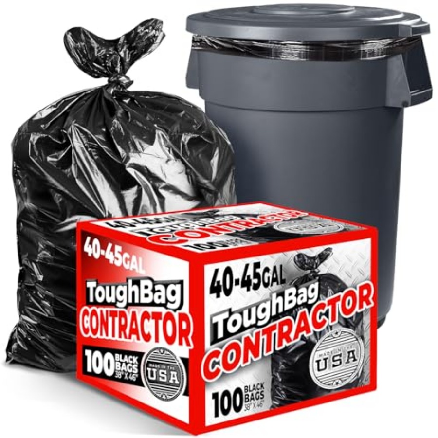 40-45 Gallon Trash Bags Heavy  - مراجعة Commercial Kitchen Contractor وسعره