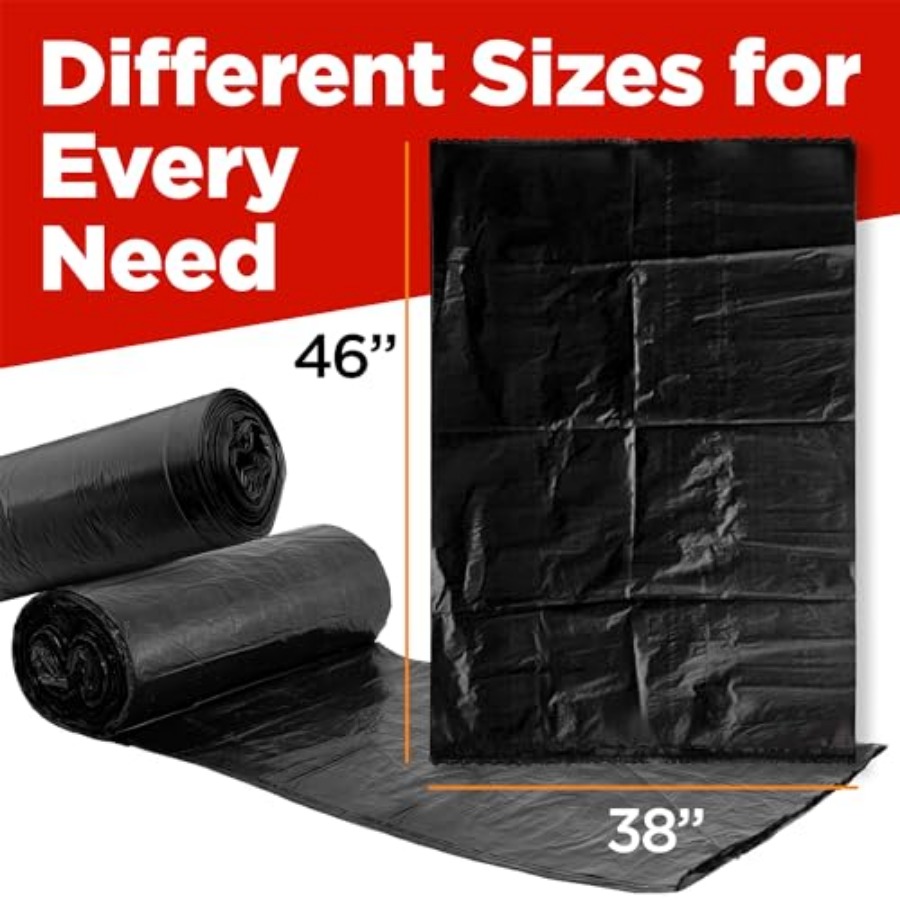 40-45 Gallon Trash Bags Heavy  - مراجعة Commercial Kitchen Contractor وسعره