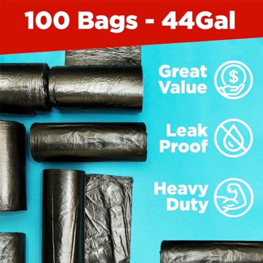 40-45 Gallon Trash Bags Heavy  - مراجعة Commercial Kitchen Contractor وسعره