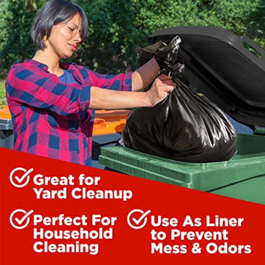 40-45 Gallon Trash Bags Heavy  - مراجعة Commercial Kitchen Contractor وسعره