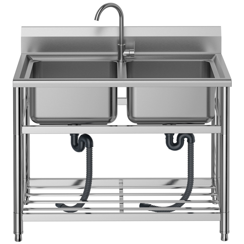 2026-stainless steel pool kitc - مراجعة Commercial Kitchen Double Sink وسعره