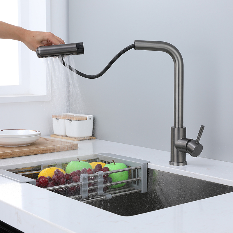 6 Mode Gray Kitchen Faucets Pu - مراجعة Commercial Kitchen Mixer Tap وسعره