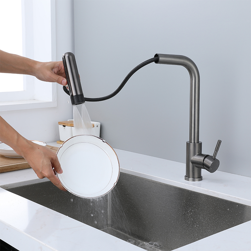 6 Mode Gray Kitchen Faucets Pu - مراجعة Commercial Kitchen Mixer Tap وسعره