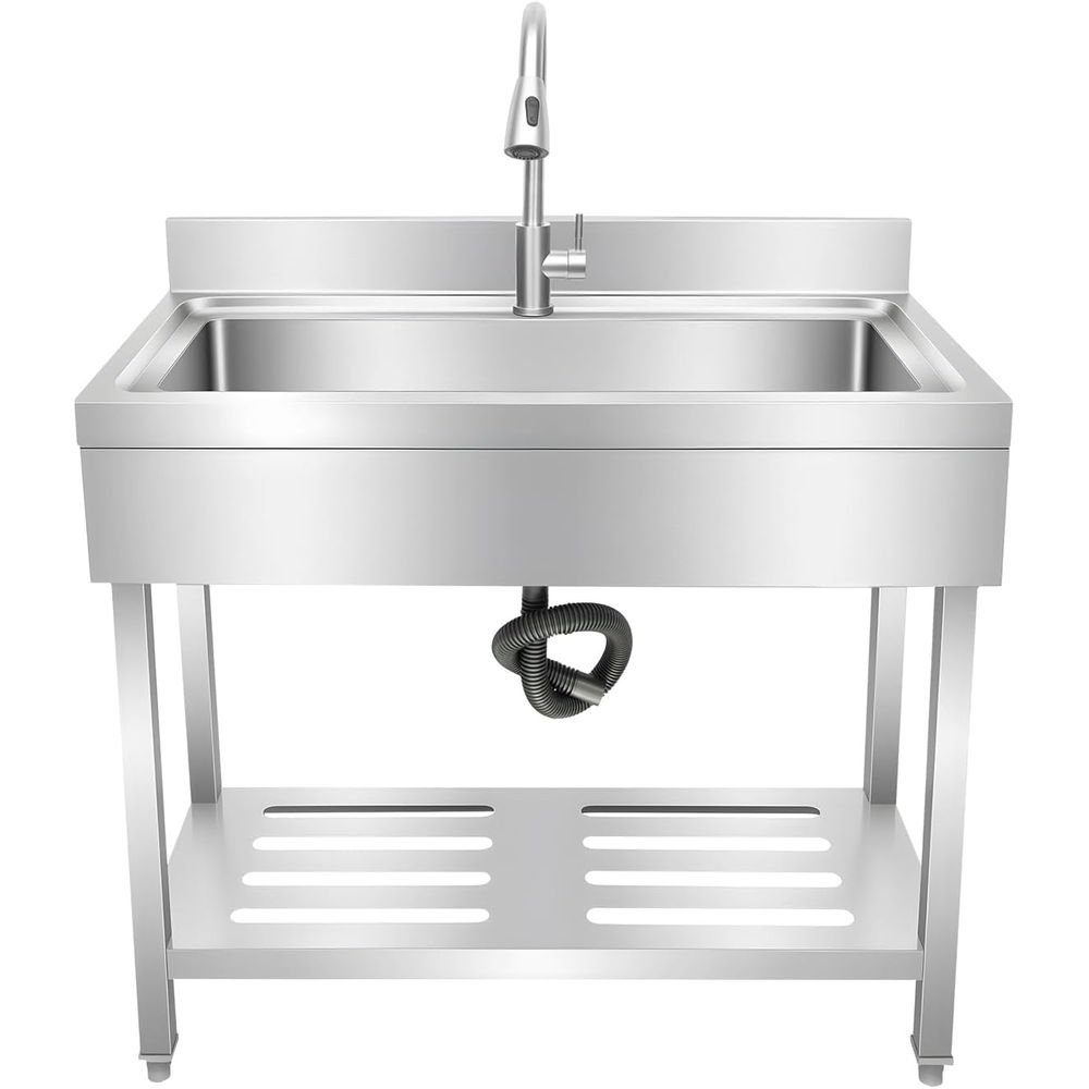 Commercial Grade Stainless Ste - مراجعة Commercial Kitchen Mixer Tap وسعره