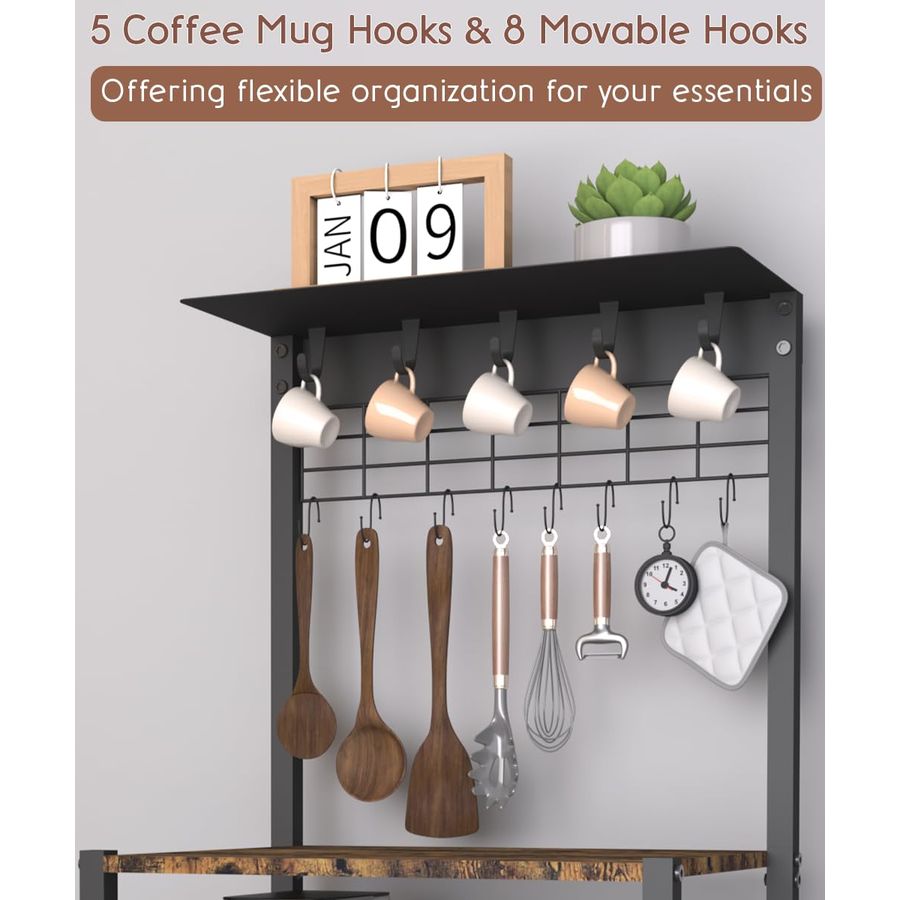 4 Tier Coffee Bar Station, Cor - مراجعة Commercial Kitchen Small Space وسعره