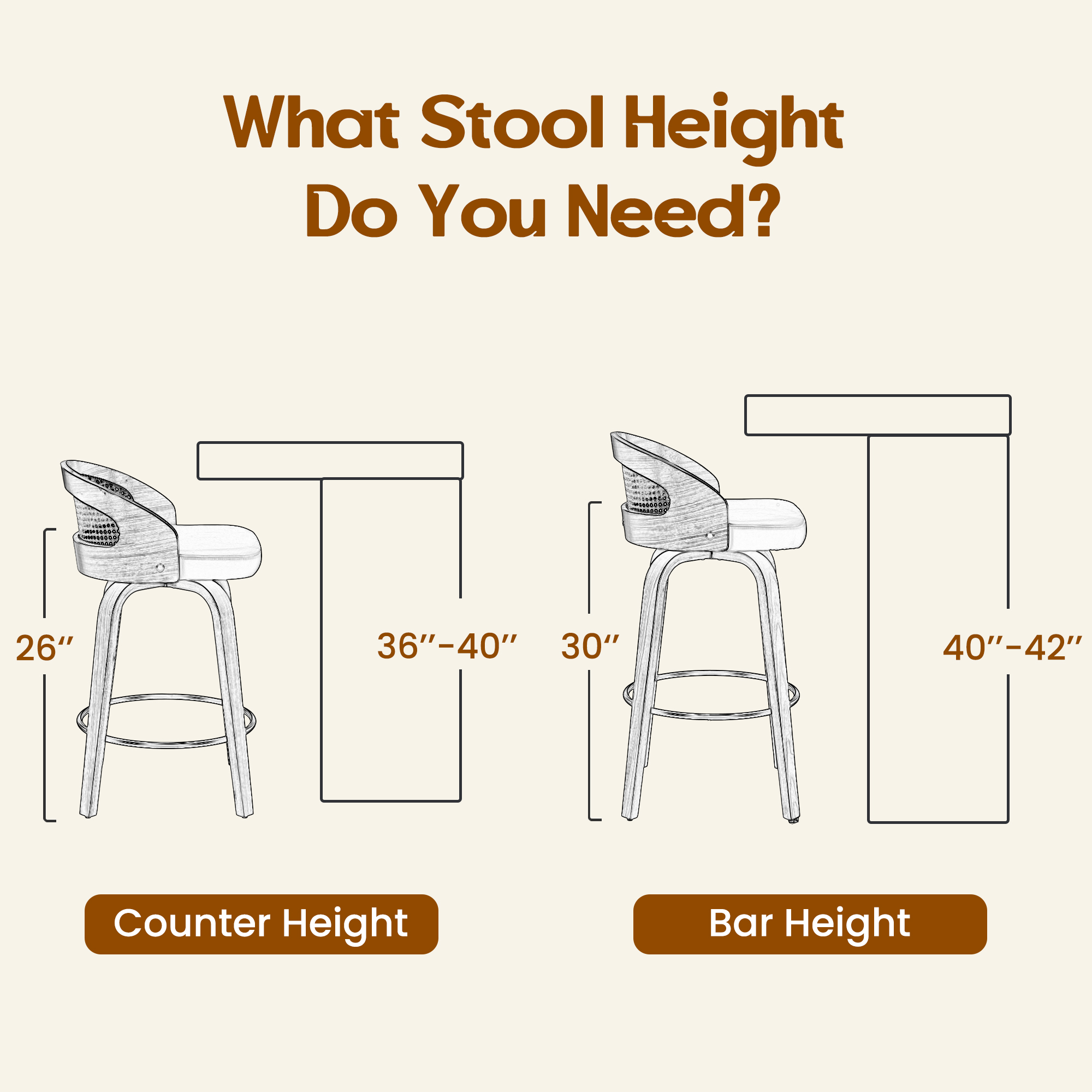 Set of 2 Swivel Bar Stools, Mo - مراجعة Commercial Kitchen Counter وسعره