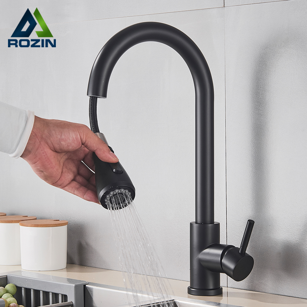 Rozin Black Kitchen Faucet Sin - مراجعة Commercial Kitchen Mixer Tap وسعره