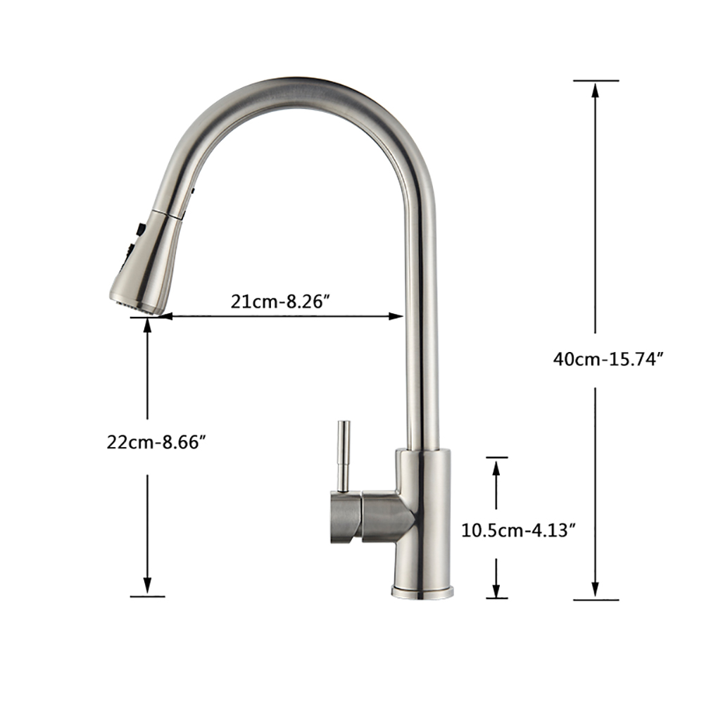 Rozin Black Kitchen Faucet Sin - مراجعة Commercial Kitchen Mixer Tap وسعره