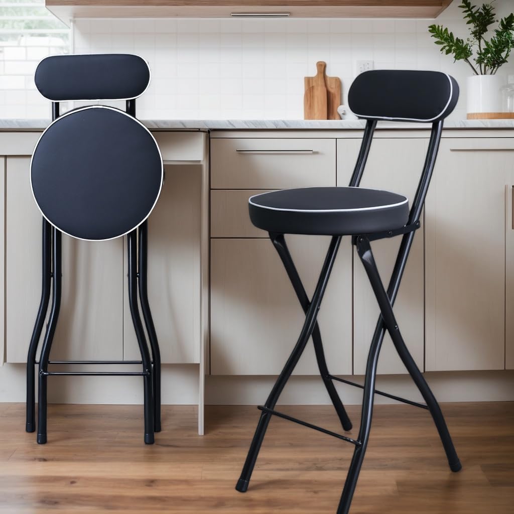 Foldable Bar Stool Round Metal - مراجعة Commercial Kitchen Counter وسعره