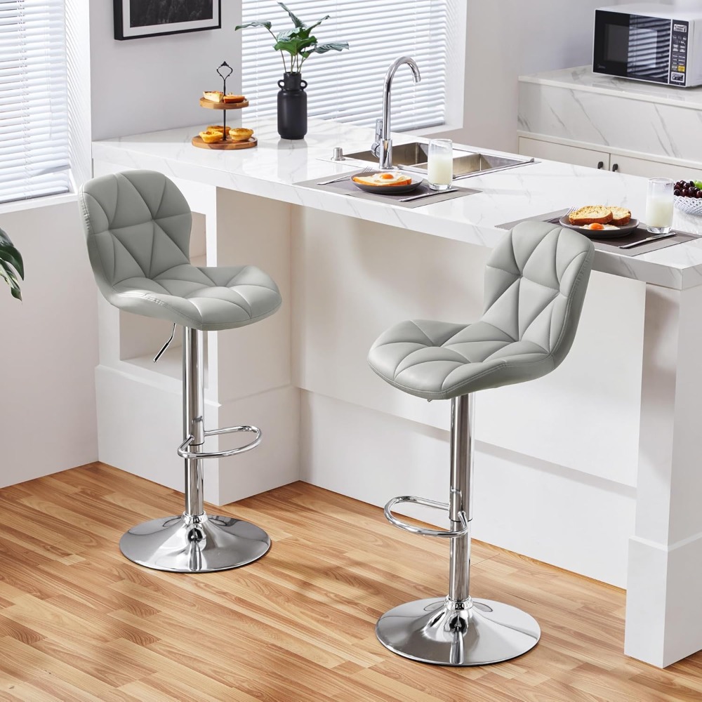 Bar Stools Set of 2, Modern Ad - مراجعة Commercial Kitchen Counter وسعره