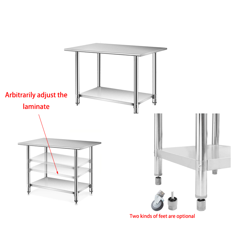 201/304 Adjustable Height Stai - مراجعة Commercial Kitchen Bench وسعره