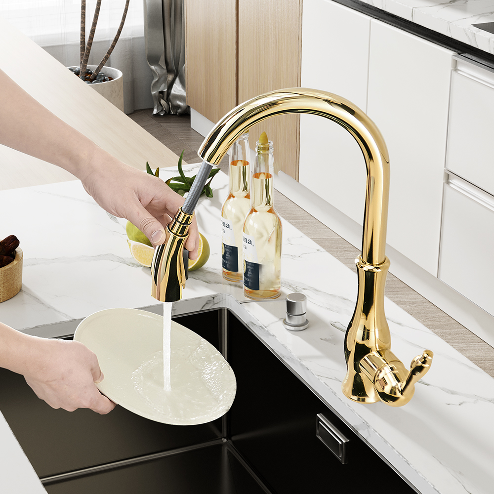 Black Kitchen Faucets Pull Out - مراجعة Commercial Kitchen Mixer Tap وسعره