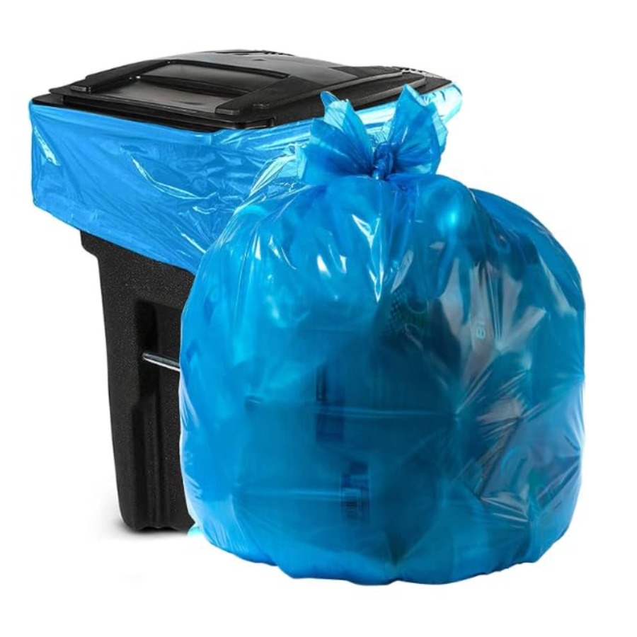 Heavy Duty Trash Bags blue 33- - مراجعة Commercial Kitchen Contractor وسعره