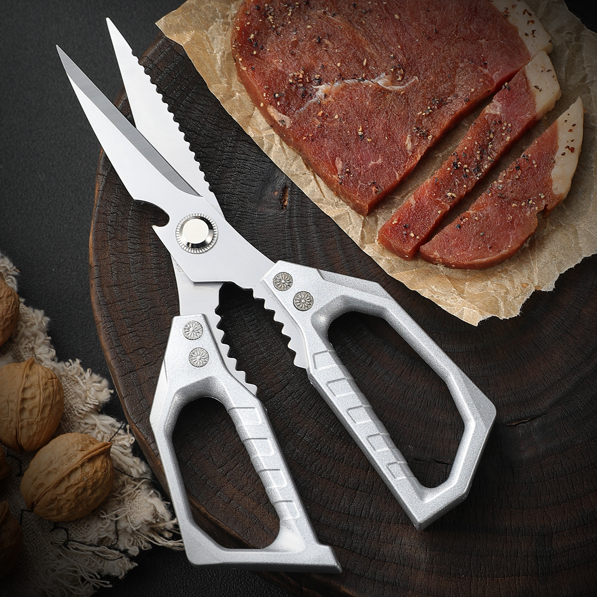 Stainless Steel Kitchen Shears - مراجعة Commercial Kitchen Equipment وسعره